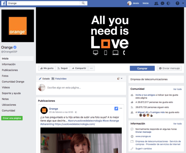 Contacto Orange